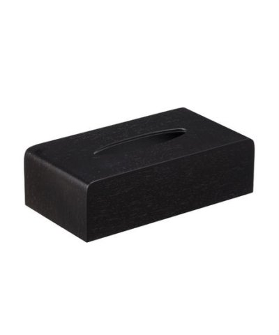 画像1: SAITO WOOD TISSUE BOX COVER black